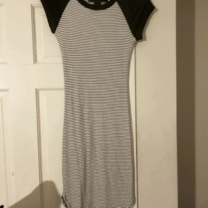 Snug baseball style dress